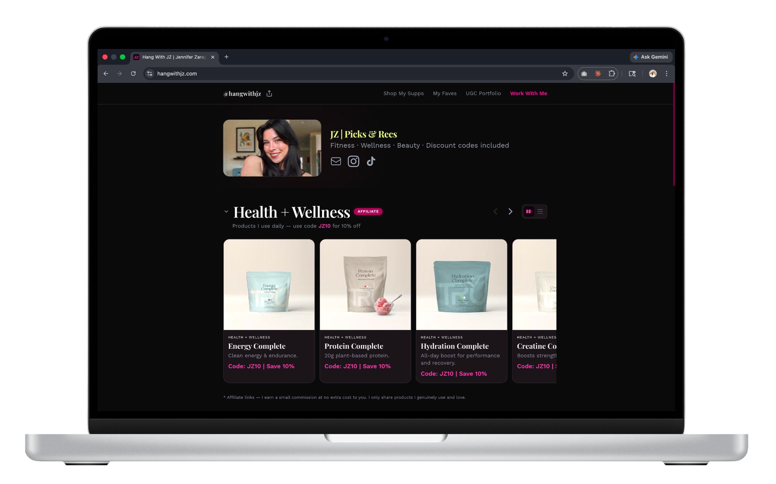 hangwithjz.com full desktop view