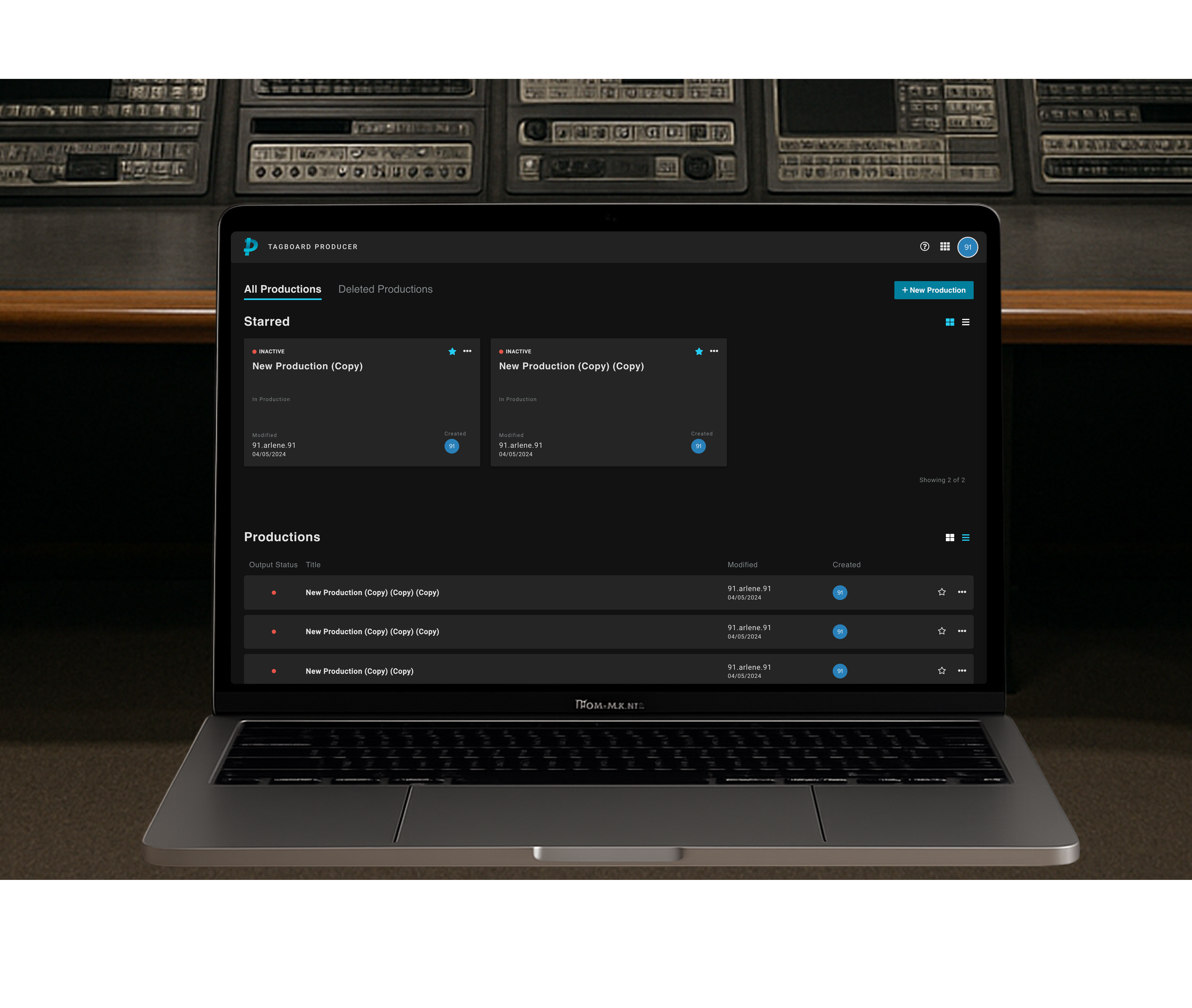 Production Dashboard